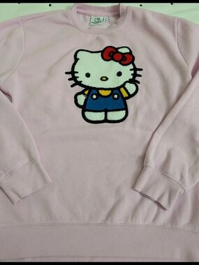 Hello Kitty Pink Sweatshirt (M) - Licensed Sanrio Top